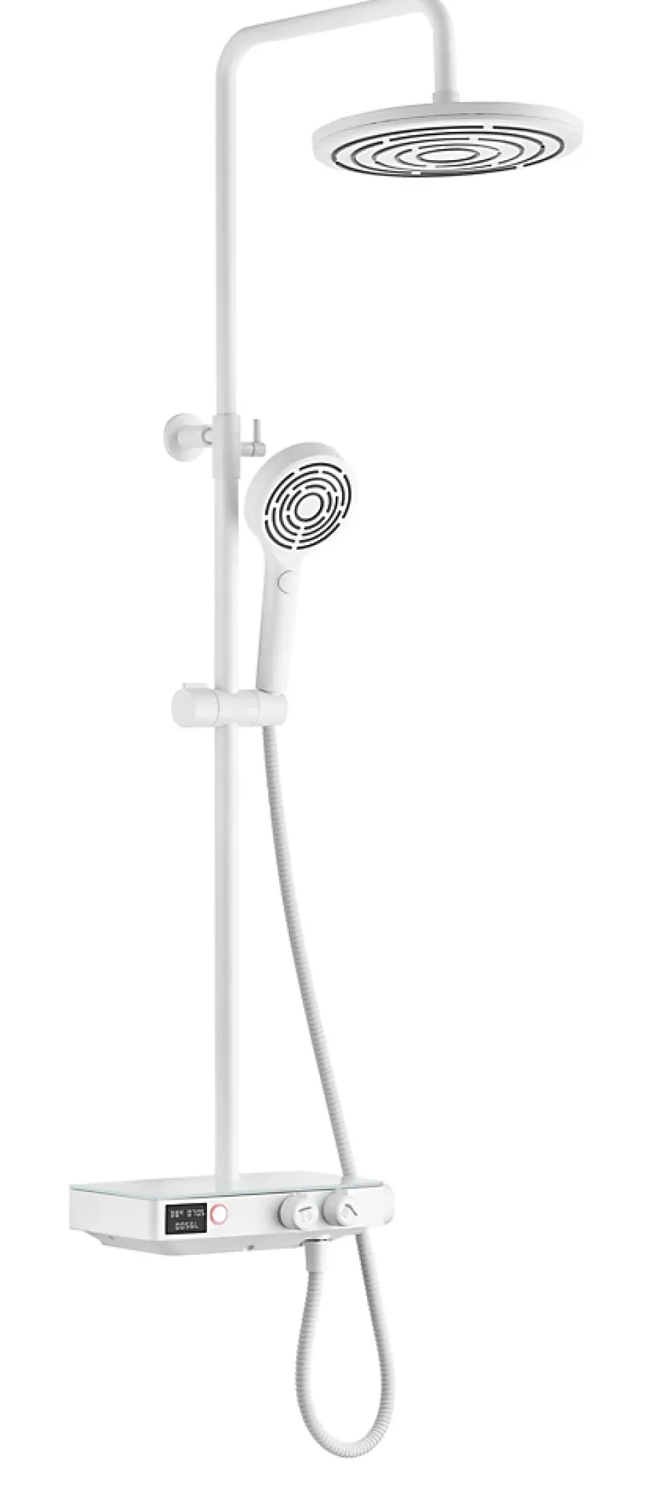 Edouard Rousseau Colonne de douche thermostatique blanche, Ekogest