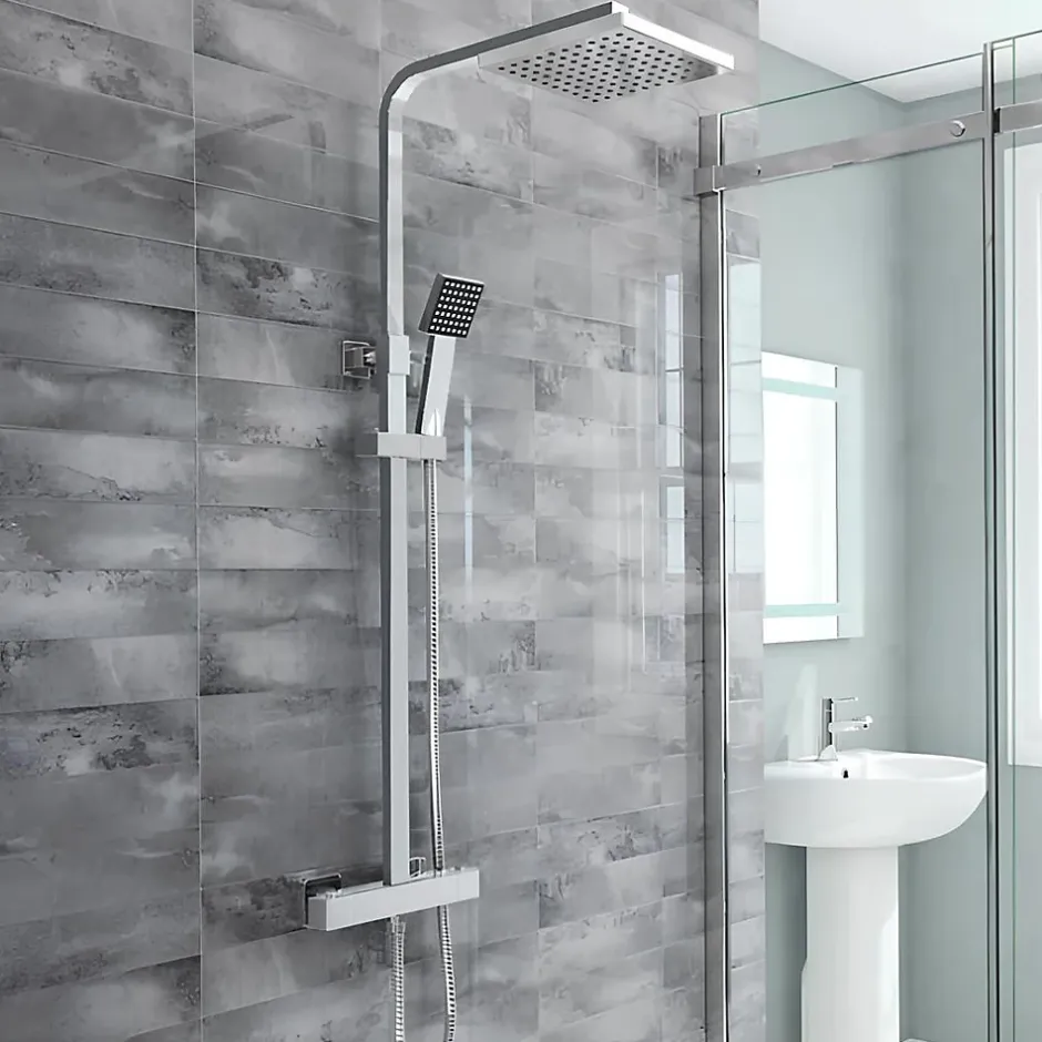 Hudor COLONNE DE DOUCHE THERMOSTATIQUE CHROMÉE COLLECTION ENIPEE