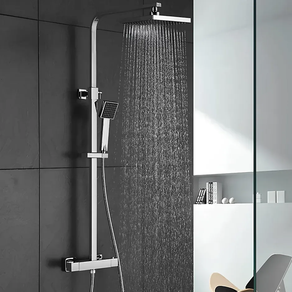 Hudor COLONNE DE DOUCHE THERMOSTATIQUE CHROMÉE COLLECTION ENIPEE