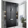 Imex Products Colonne de douche thermostatique acier et laiton chrome avec douchette extensible