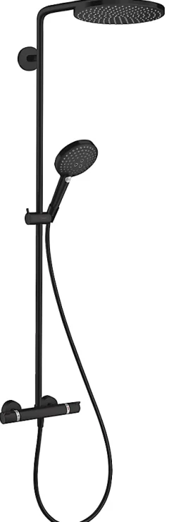 Hansgrohe Colonne de douche thermostatique noir Raindance Select S* Colonne De Douche Thermostatique