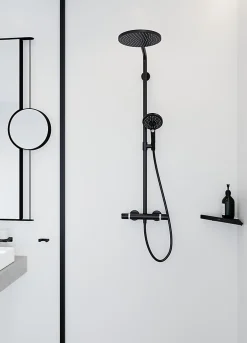 Hansgrohe Colonne de douche thermostatique noir Raindance Select S* Colonne De Douche Thermostatique