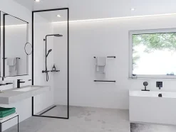 Hansgrohe Colonne de douche thermostatique noir Raindance Select S* Colonne De Douche Thermostatique