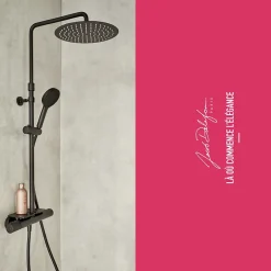Jacob Delafon Colonne de douche thermostatique Metro noir mat