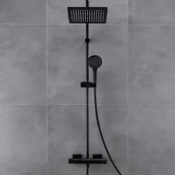 Hansgrohe Colonne de douche thermostatique Vernis Shape 230 noir mat