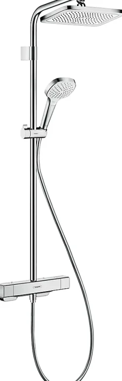Hansgrohe Colonne de douche thermostatique chromé Croma E* Colonne De Douche Thermostatique