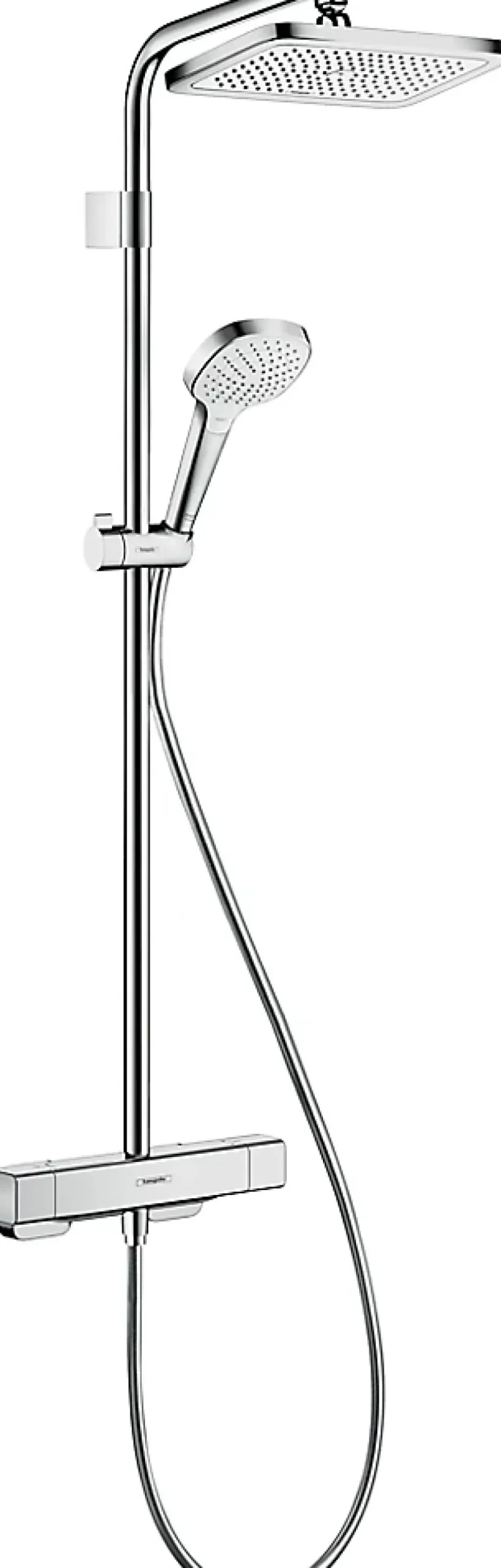 Hansgrohe Colonne de douche thermostatique chromé Croma E* Colonne De Douche Thermostatique
