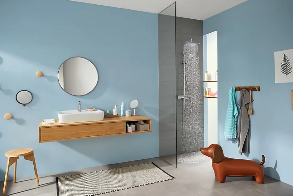 Hansgrohe Colonne de douche thermostatique chromé Croma E* Colonne De Douche Thermostatique