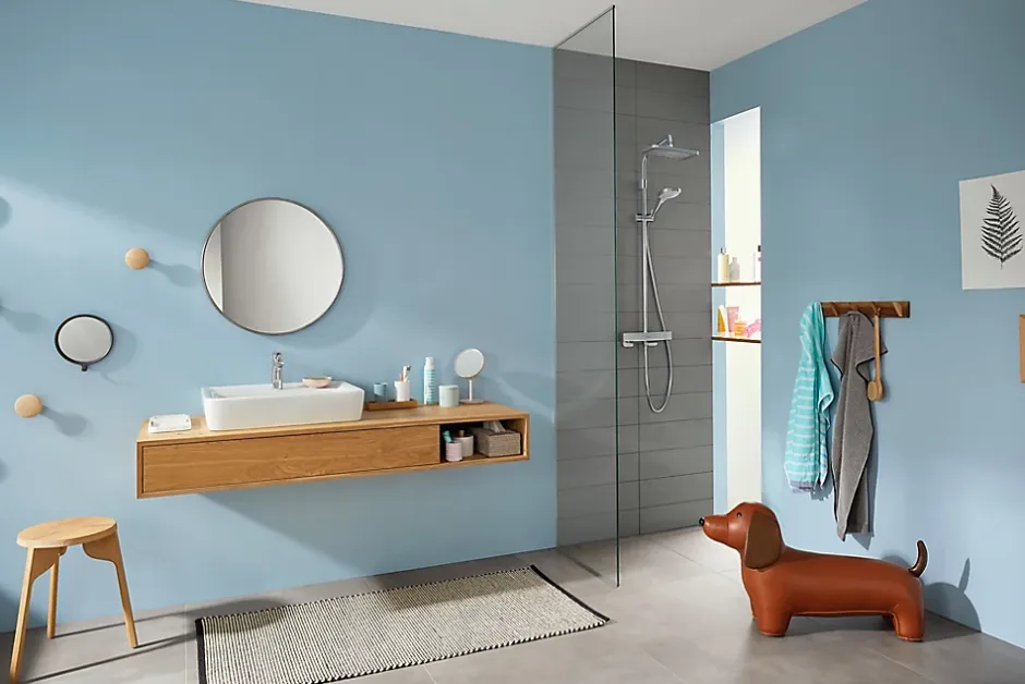 Hansgrohe Colonne de douche thermostatique chromé Croma E* Colonne De Douche Thermostatique