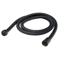 Schulte Colonne de douche thermostatique avec pommeau + douchette + flexible + barre réglable, coloris noir mat, Rain* Colonne De Douche Thermostatique