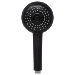 Schulte Colonne de douche thermostatique avec pommeau + douchette + flexible + barre réglable, coloris noir mat, Rain* Colonne De Douche Thermostatique