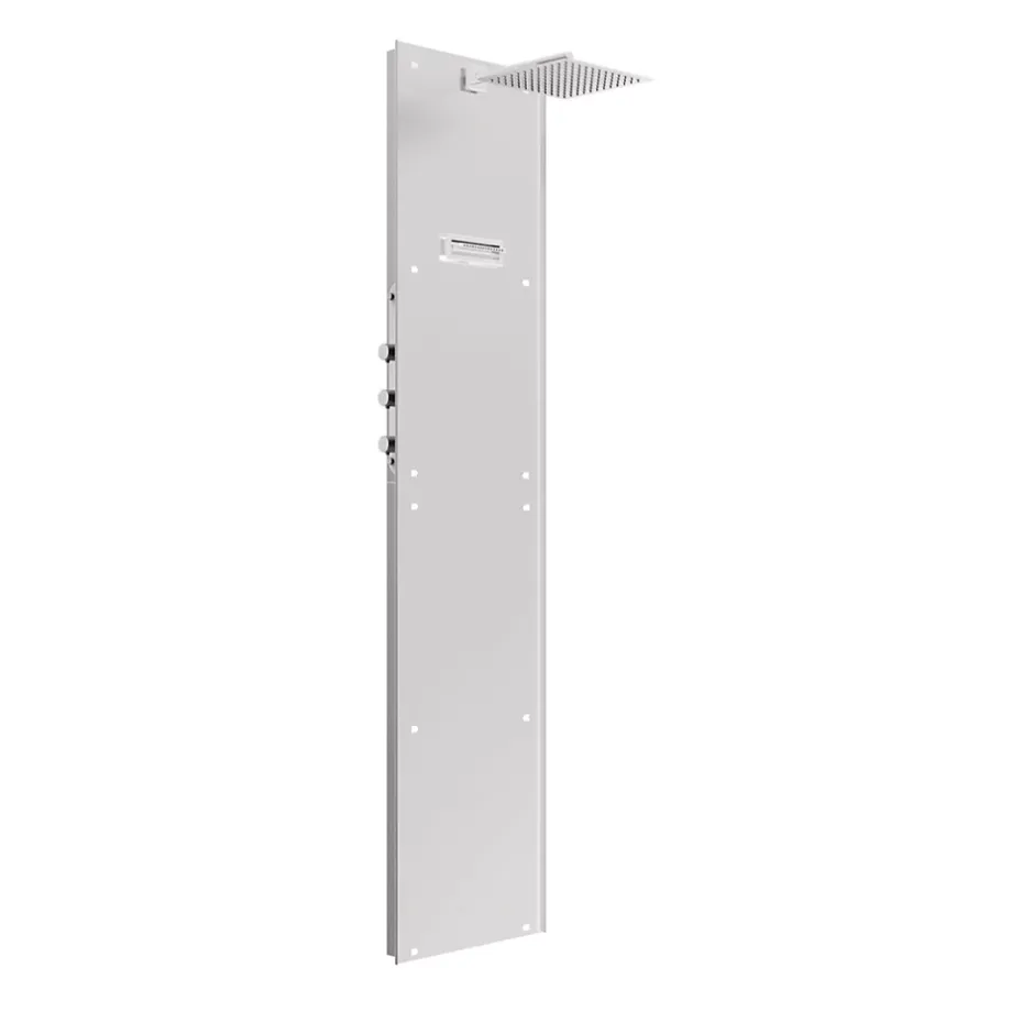 Valentin Colonne de douche thermostatique hydromassante prête à carreler, en aluminium anodisé, Batidouche