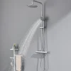 Auralum Max Colonne de Douche Thermostatique 3 Fonctions, Ensemble de Douche Chrome, Douche avec Tête de Douche de 9 pouces