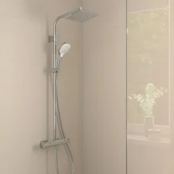 Hansgrohe Colonne de douche thermostatique avec douchette 1 jet chrome Moventa E 230