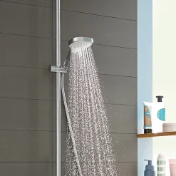 Hansgrohe Colonne de douche thermostatique avec douchette 1 jet chrome Moventa E 230