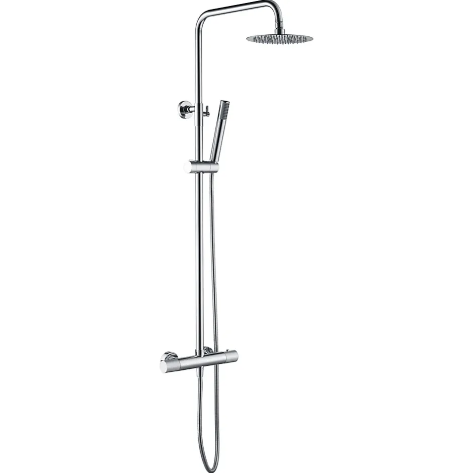 Imex Products Colonne de douche thermostatique chromee acier et laiton avec douchette extensible* Colonne De Douche Encastrable