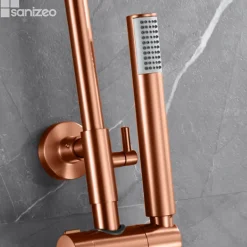 Imex Colonne de Douche Thermostatique Anti-Calcaire Or Rose Cuivré GENOVA BTG053/ORC