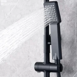Imex Colonne de Douche Thermostatique Anti-Calcaire Noir Mat ART BTAR025/NG