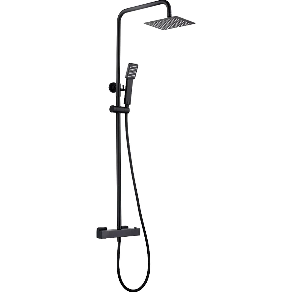 Imex Colonne de Douche Thermostatique Anti-Calcaire Noir Mat ART BTAR025/NG