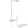 Grohe Colonne de douche thermostatique Rainshower System SmartControl Mono 360 Blanc/chromé + Panier douche Start Cube