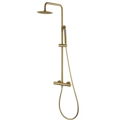Imex Colonne de Douche Thermostatique Anti-Calcaire Or Brossé MONZA BTM039/OC