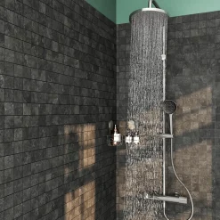 GoodHome Colonne de douche thermostatique chrome Maza* Colonne De Douche Thermostatique