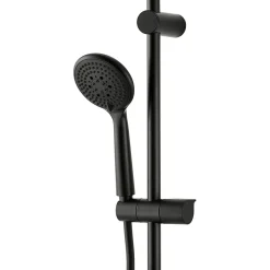 GoodHome Colonne de douche thermostatique noir mat Cavally