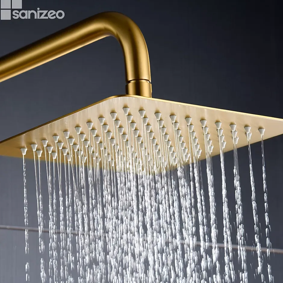 Imex Colonne de Douche Thermostatique Anti-Calcaire Or Brossé ART BTAR025/OC