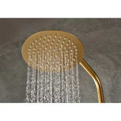 Imex Colonne de douche thermostatique - Monza - Diamètre tête de douche : 300 mm - Coloris: or brossé