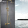 Imex Colonne de Douche Thermostatique Anti-Calcaire Or Brossé GENOVA BTG053/OC