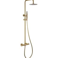 Imex Colonne de Douche Thermostatique Anti-Calcaire Or Brossé GENOVA BTG053/OC