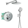 Hansgrohe Colonne de douche thermostatique encastrée ShowerSelect S chromé