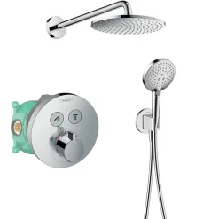 Hansgrohe Colonne de douche thermostatique encastrée ShowerSelect S chromé
