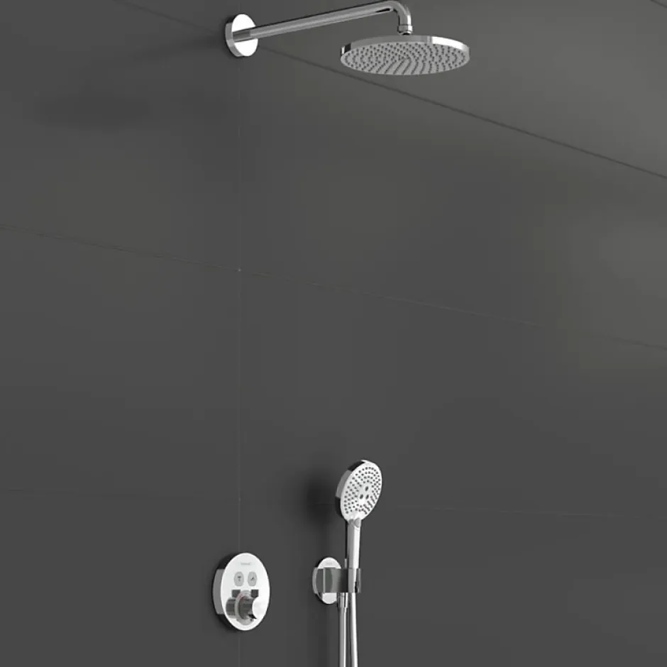 Hansgrohe Colonne de douche thermostatique encastrée ShowerSelect S chromé