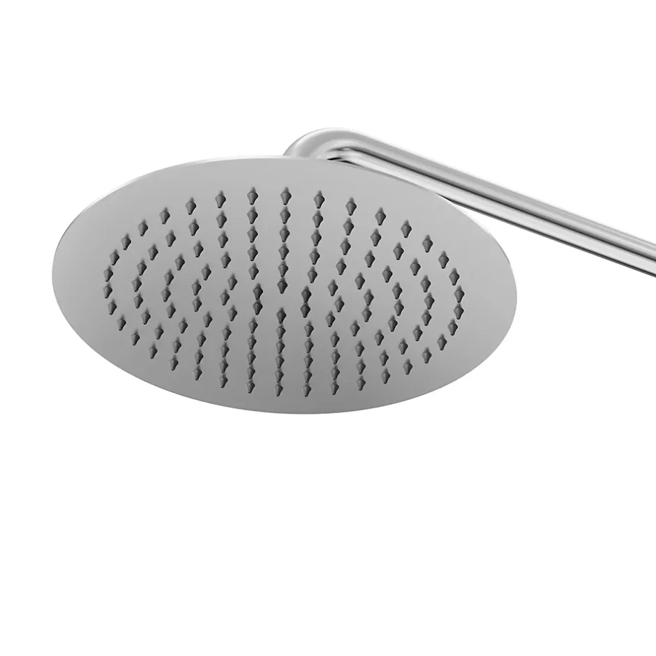 GoodHome Colonne de douche thermostatique + barre réglable + douchette + flexible, chrome, Owens