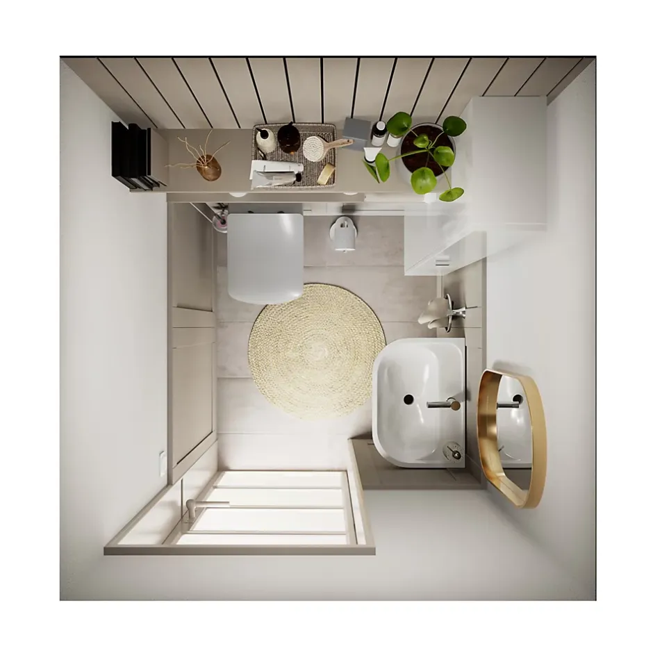GoodHome Colonne de lavabo Cavally/Teesta