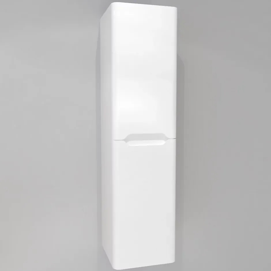 Sanitaire Colonne de salle de bain LUNA 135cm Blanc Brillant