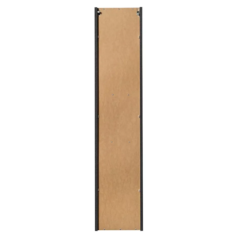 Meublorama Colonne de salle de bain VANO 2 portes et 1 niche Noir mat L30 x P25 x H140 cm Meuble suspendu* Colonne De Salle De Bains
