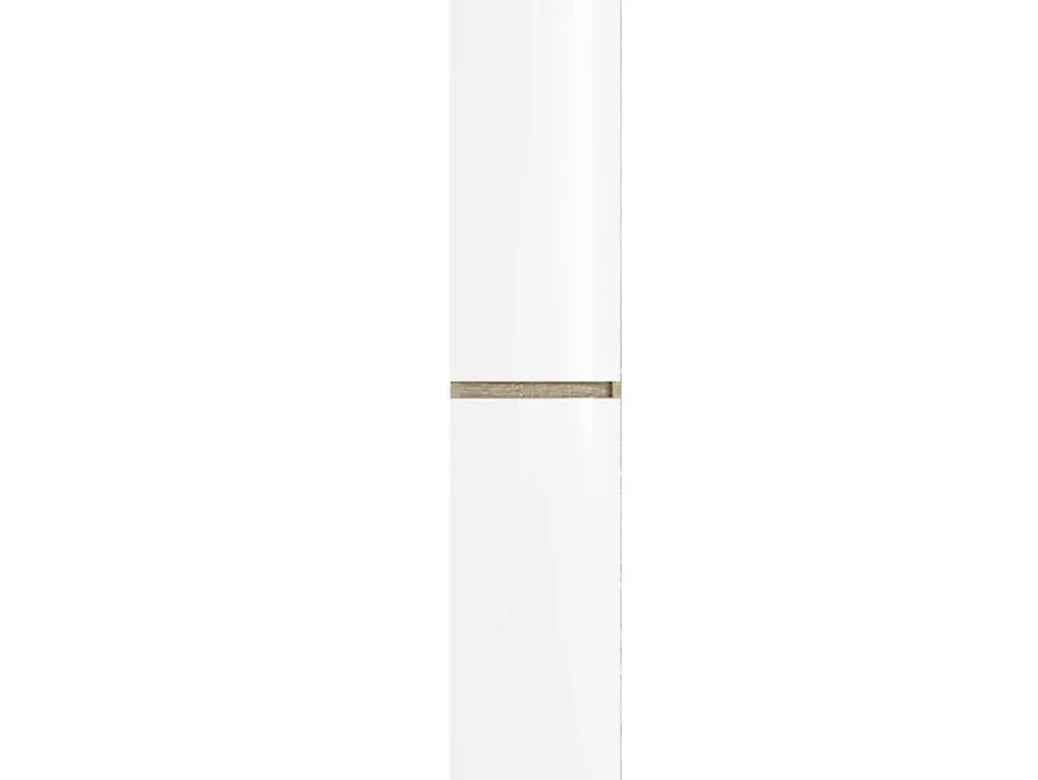T-Bath Colonne de salle de bain NELI 2 portes 140x30x27 cm chêne et blanc* Colonne De Salle De Bains