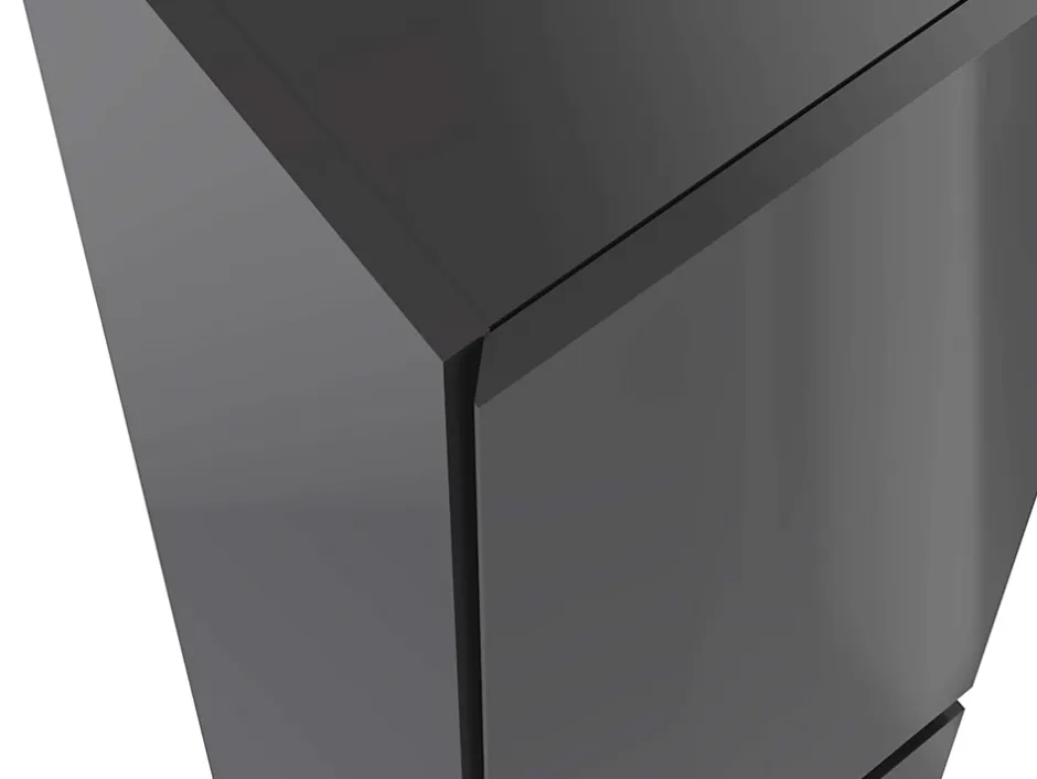 T-Bath Colonne de salle de bain NELI 2 portes 140x30x27 cm gris anthracite* Colonne De Salle De Bains|Meuble De Salle De Bains Faible Profondeur