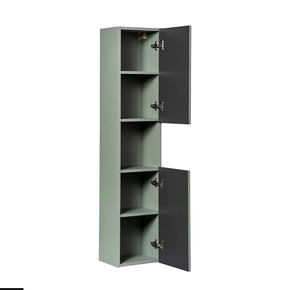 Otitec Colonne de salle de bain - 30 x 140 cm - 2 portes - ROSEAU