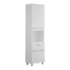 Vente-unique Colonne de salle de bain sur pied - 180 cm - Blanc - MINELA* Colonne De Salle De Bains