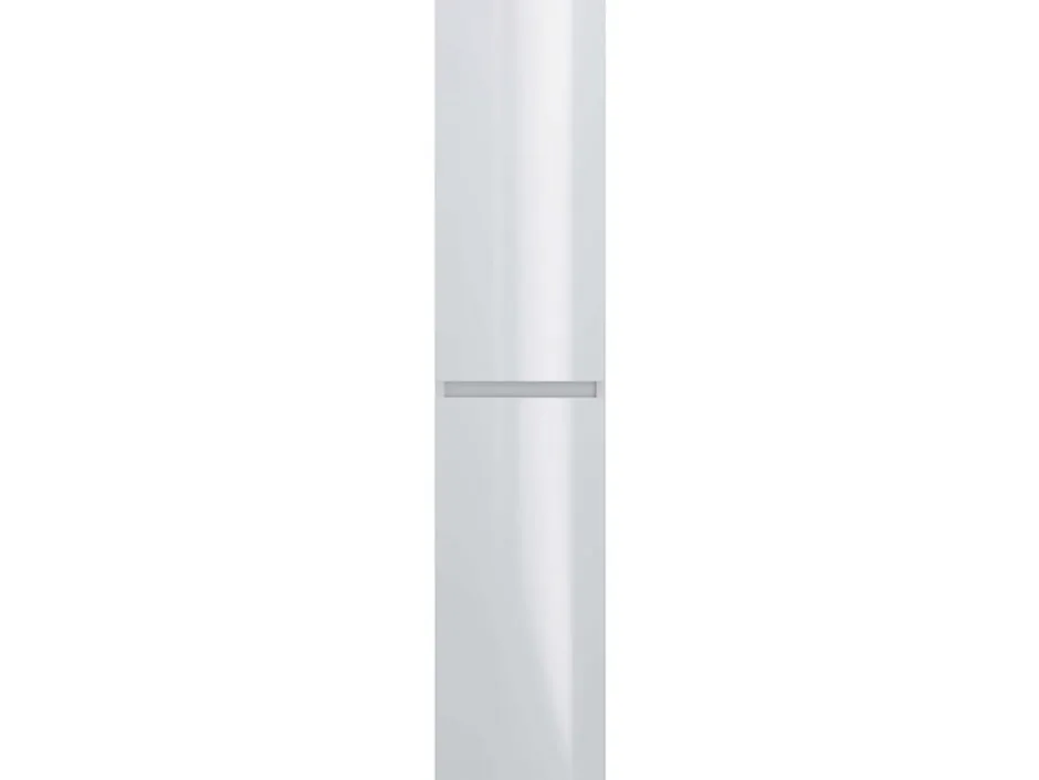 T-Bath Colonne de salle de bain NELI 2 portes 140x30x27 cm blanc* Meuble De Salle De Bains Faible Profondeur