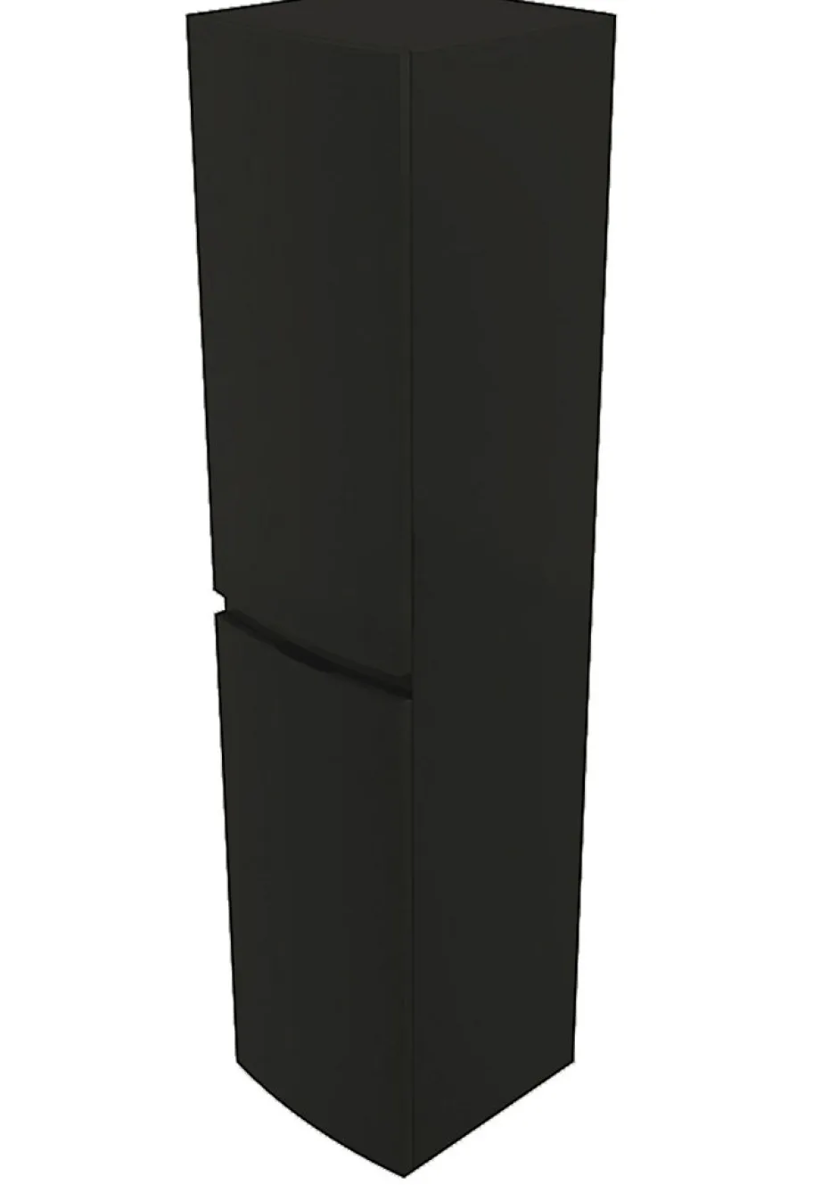 Colonne de salle de bain graphite mat Vague 40 cm