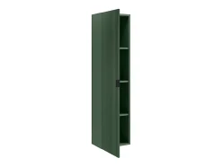 Vente-unique Colonne de salle de bain suspendue striée - Vert mat - H140 cm - ZEVINI
