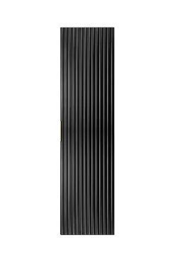 3xE Living Colonne de salle de bain, Noir, 35 x 136 x 27 cm, poignée dorée