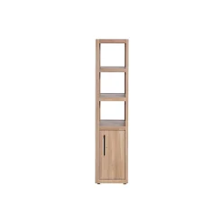 Hellin Colonne de salle de bain en chêne avec miroir 3 niche 1 porte - BOSTON