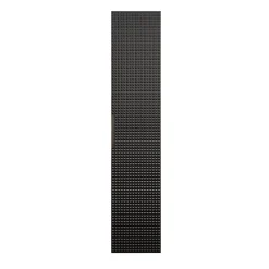 Meublorama Colonne de salle de bain VELNIA 1 porte H170 cm Coloris chene clair et noir Meuble suspendu