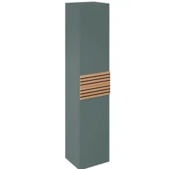 Decotec Colonne de salle de bains à suspendre 2 portes ouverture droite l.35 x H.160 x P.31,2 cm vert toundra, Archi