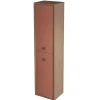 Decotec Colonne de salle de bains suspendue terracotta mat l.39 x H.160 x P.31 cm, 2 portes ouverture à gauche, Havana